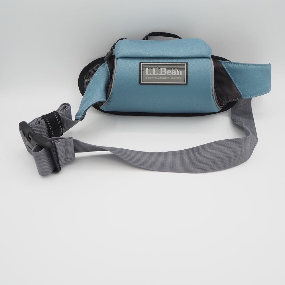 LL Bean Water Bottle Holder Fanny Pack Belt Bag Hydration Running Reflective